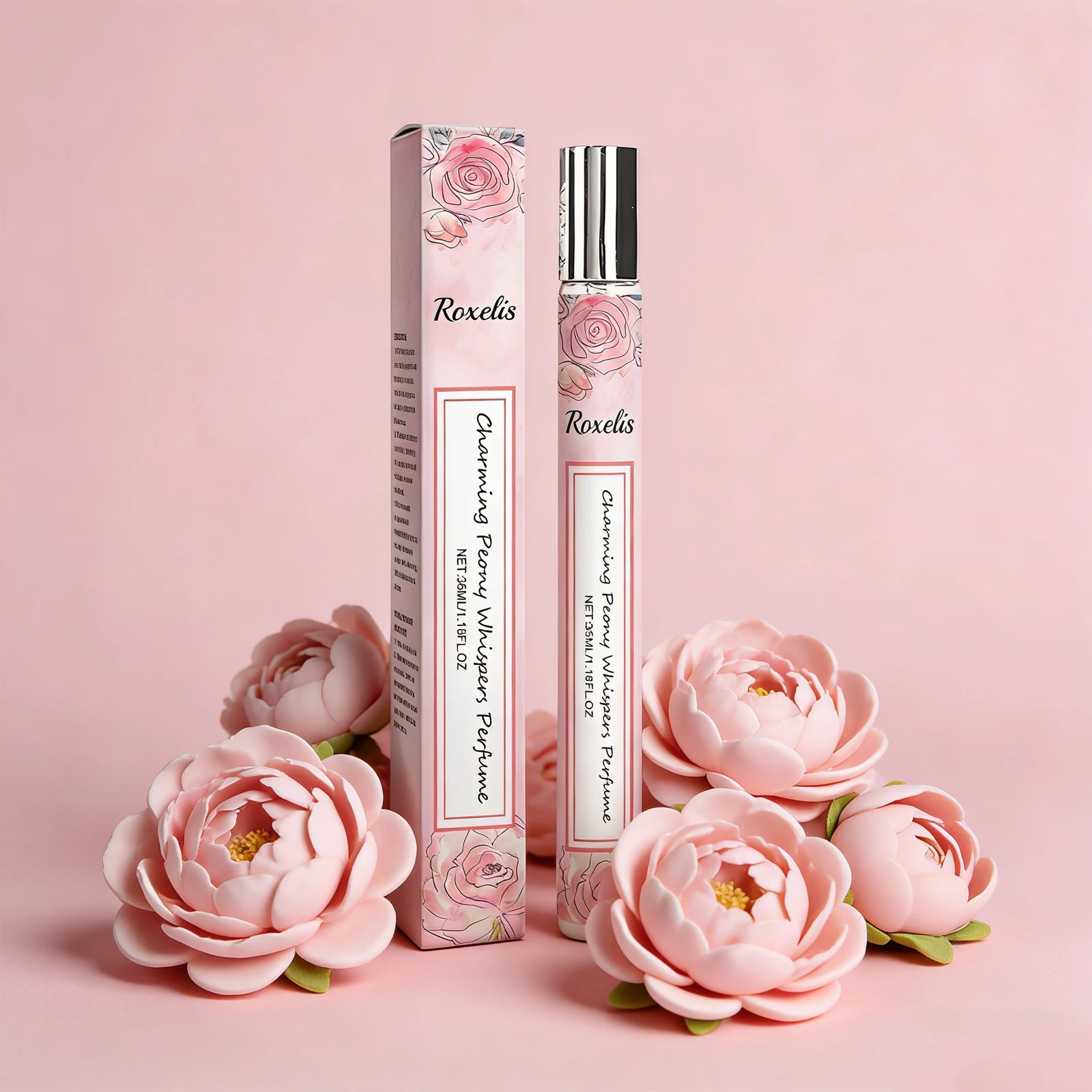 

Парфюм Roxelis 35 мл с ароматом пиона для женщин, элегантный цветочный аромат, освежающий дезодорант, стойкий запах, идеально подходит для ежедневного использования.