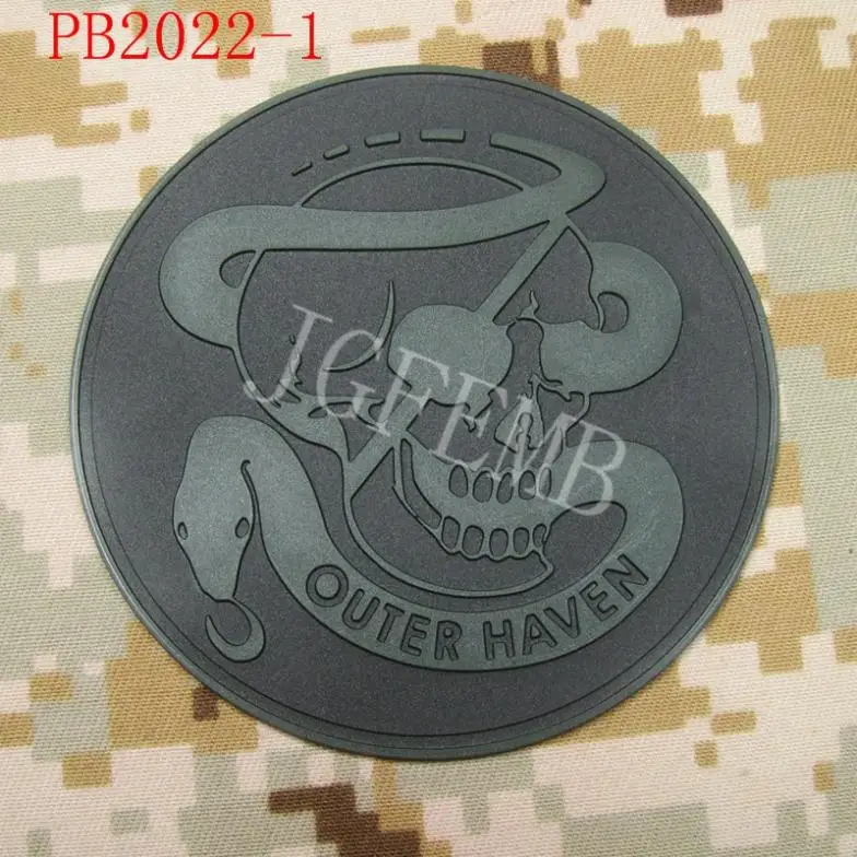 MGS OUTER HAVEN PMC Special Force Group Tactical Military Morale 3D PVC Patch, 8cm * 8cm