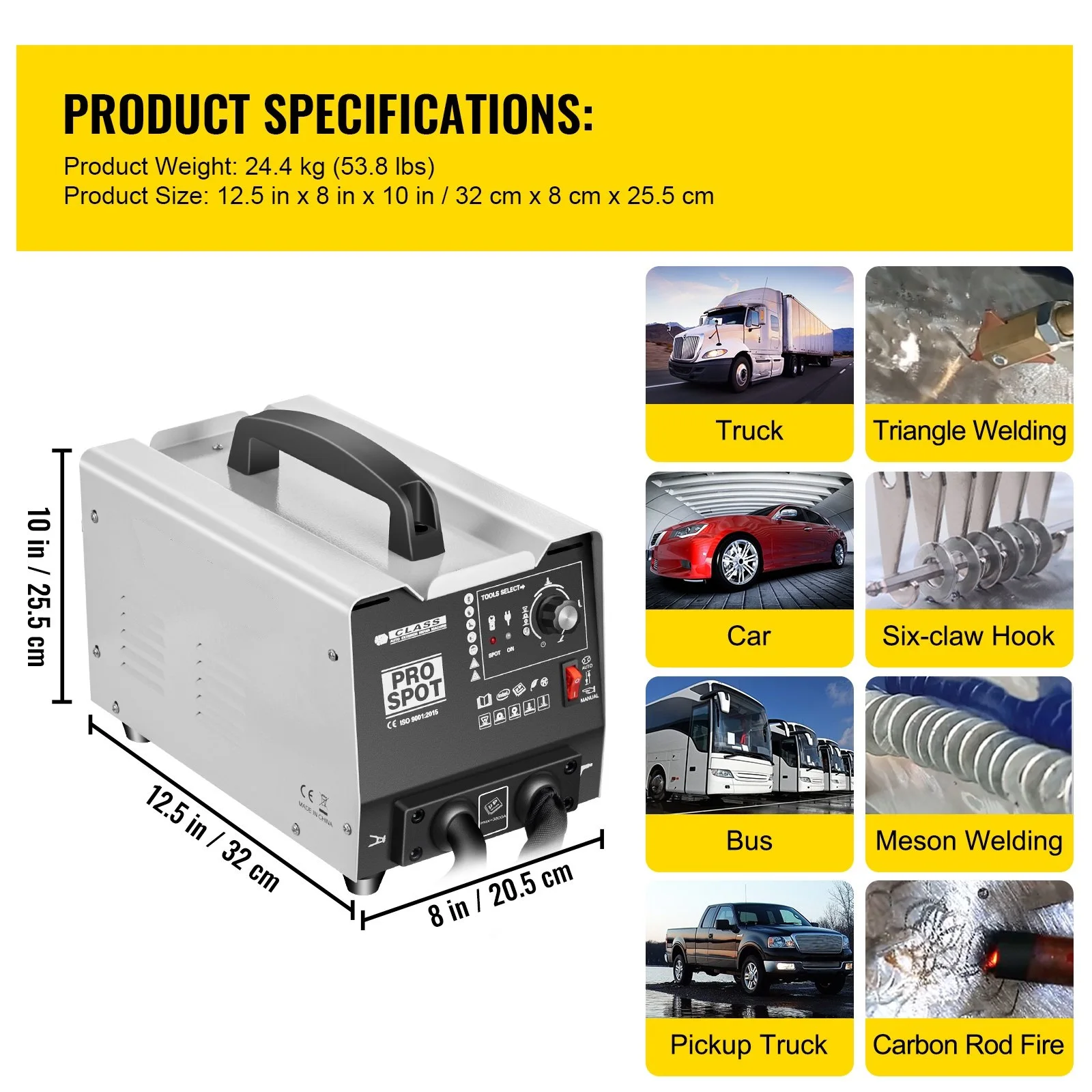 3500A Spot Dent Puller Dent Puller Machine 1.8KW Dent Puller Welder Automobile Sheet Metal Repair Welding Machine Pulling