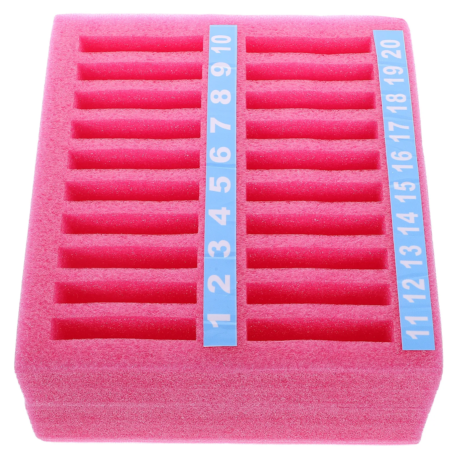 

20 Grid Epe Foam Cell Phone Storage Box Shockproof Desktop Organizer for Classroom Office Meeting Room Smartphone Management