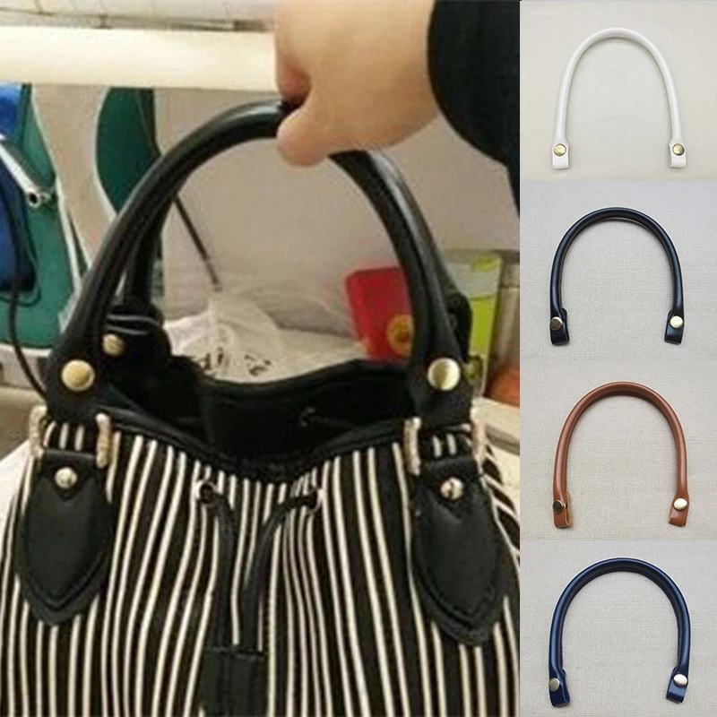 40 cm Detachable Bag Strap Simple Solid DIY Handmade Artificial PU Leather Purse Handles Replacement Belt Accessories