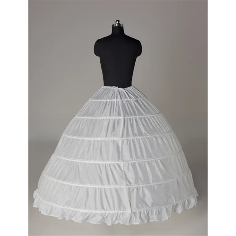 Attelle de jupe de commerce extérieur avec barre d'appui, super abricot en acier, doublure de robe de mariée, six anneaux, blanc, rouge, noir