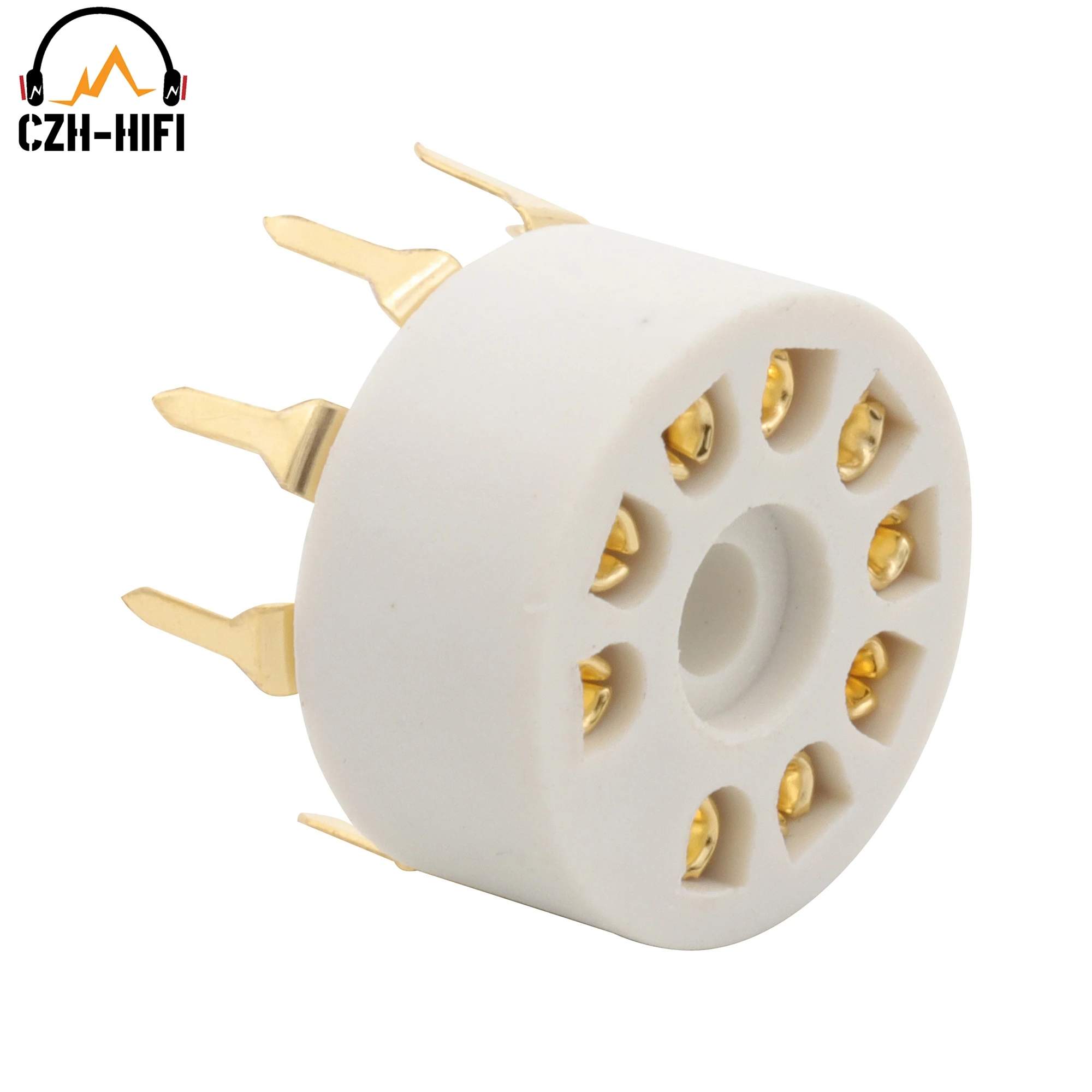 10 stücke 9pin B9A Rohr Buchse Kunststoff Ventil Basis für 12AX7 12AT7 12AU7 EL84 6N1 6570 6922 6DJ8 6N1 ECC83 ECC82 Verstärker PCB Mount – Detail 5