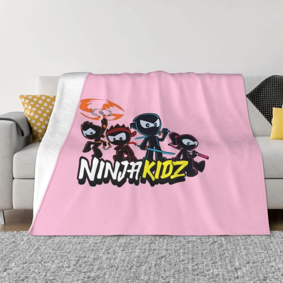 

ninja kidz Throw Blanket Custom Decorative Throw For Baby For Decorative Sofa Blankets