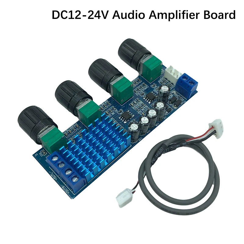 XH-M577 scheda amplificatore di potenza digitale TPA3116D2 scheda amplificatore Audio 12-24V Op Amp scheda tono ad alta potenza 80 wx2 due vie vocali