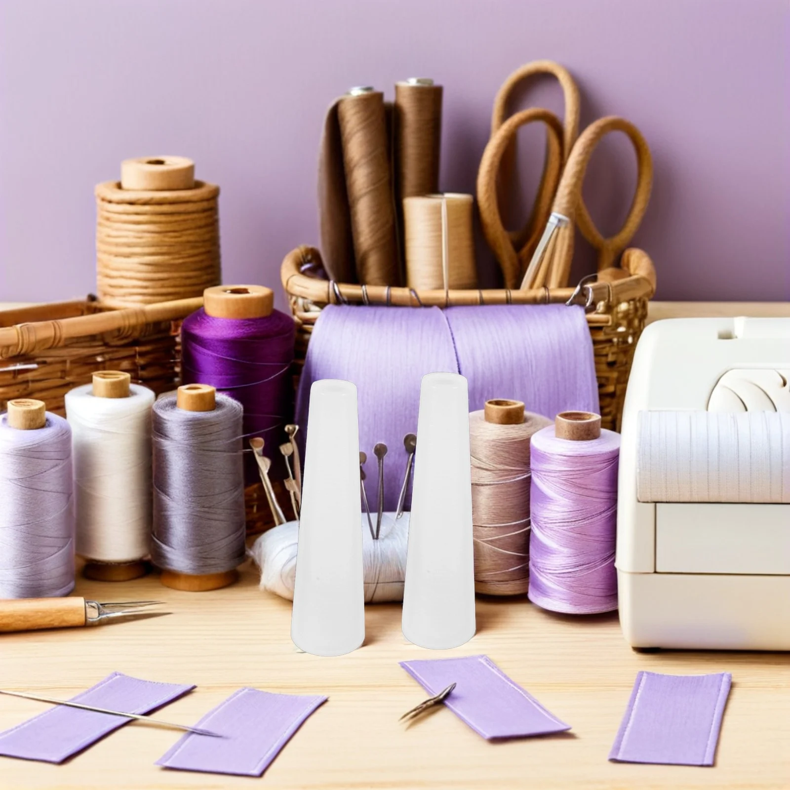 

12Pcs Yarn Cone Winder Plastic Spools for Sewing Thread Management Embroidery Reels Weaving Spindle Wool Winding Tube Organizer