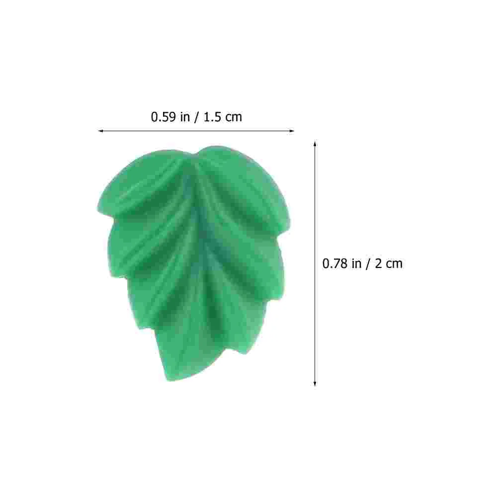 30 Pcs Leaves Green Thumbtacks Resin Cute Plant Press Pins Photo Wall I-shaped Nails 30pcs Office Leaf Pushpins