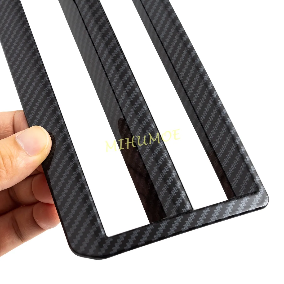 لتويوتا تندرا سيكويا 2023 2024 2025 LHD سيارة مركز وحدة التحكم العلوي مفتاح لمبة غطاء ملصق الديكور ألياف الكربون #5