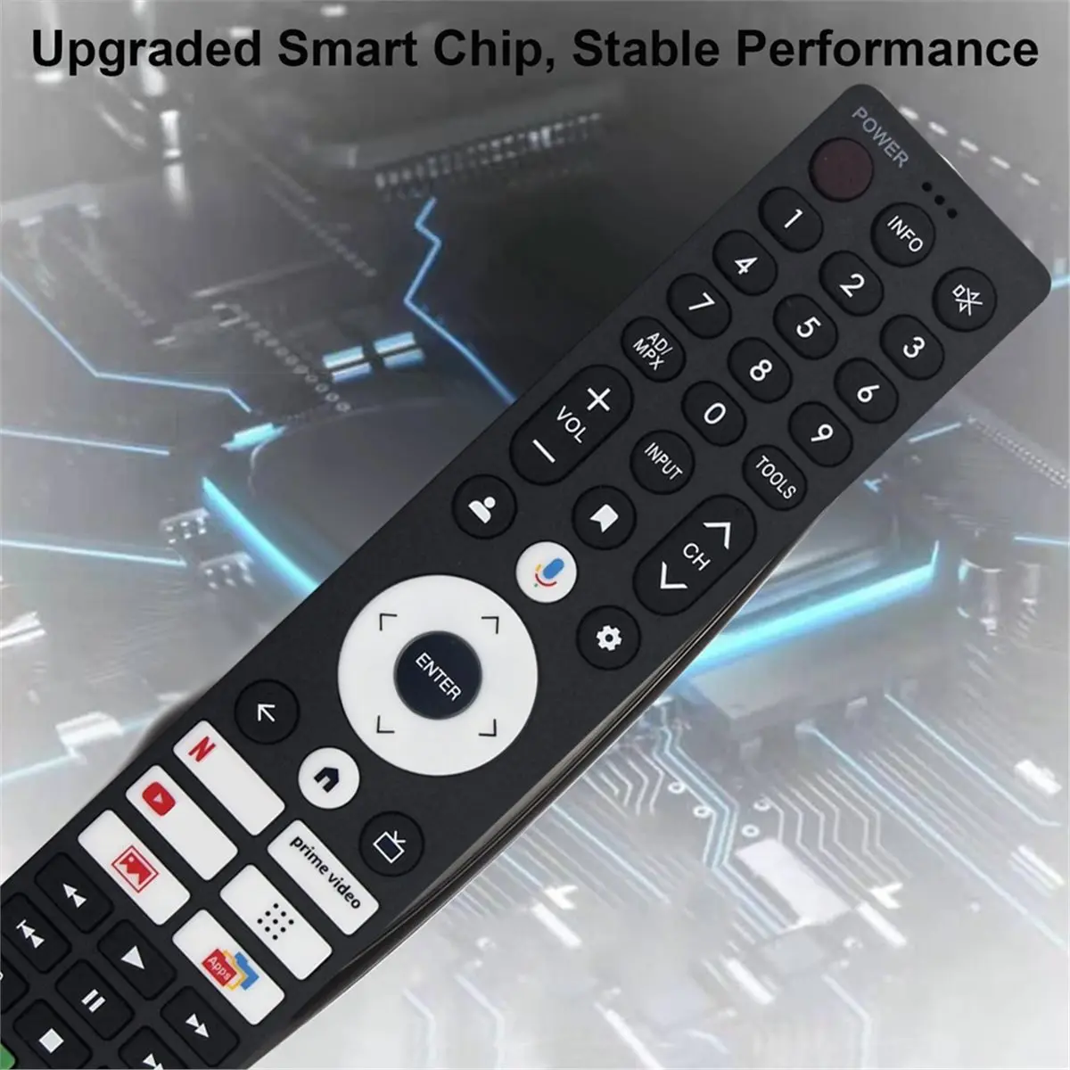 HAPPYDAY~ Replace GB422WJSA Bluetooth Voice Remote Control for 4TC50FK1X Android LED CHIROQLI TV