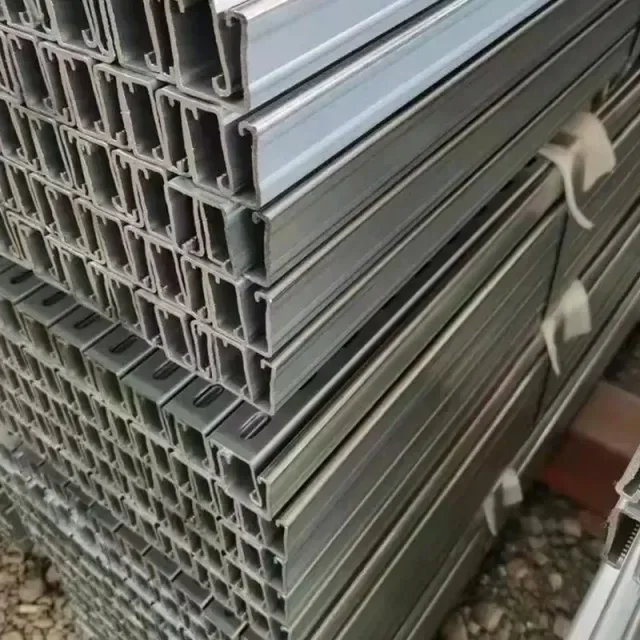 Hot selling and durable solar steel pv ground solar mounting system purlin structure bracket