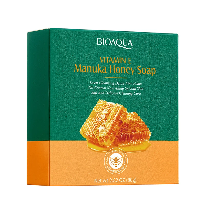 1Box Vitamin E Soap Handmade Essential Soap Oil Body Cleansing Papaya Honey Bath Essential Oil Foam Noni Rain Bath Bar