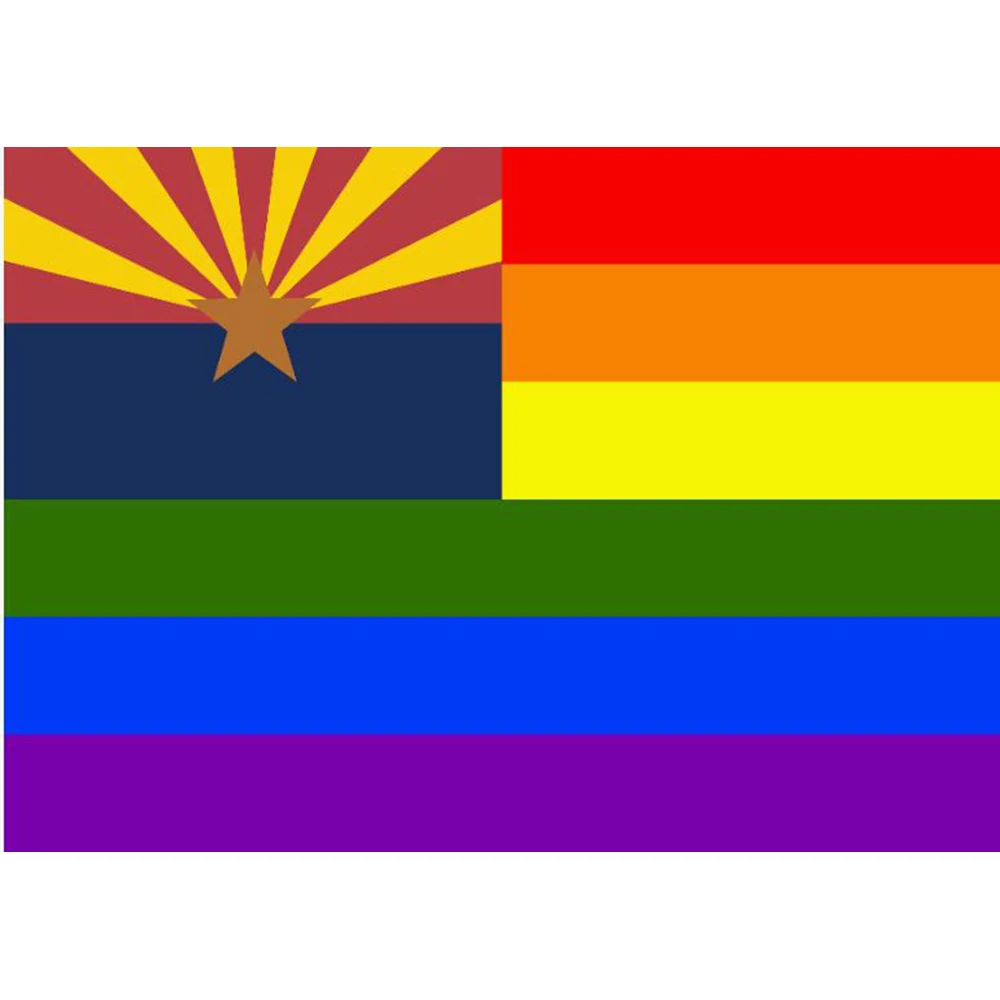 banner of America state Arizona custom size 60x90cm 150x90cm LGBT PRIDE flag