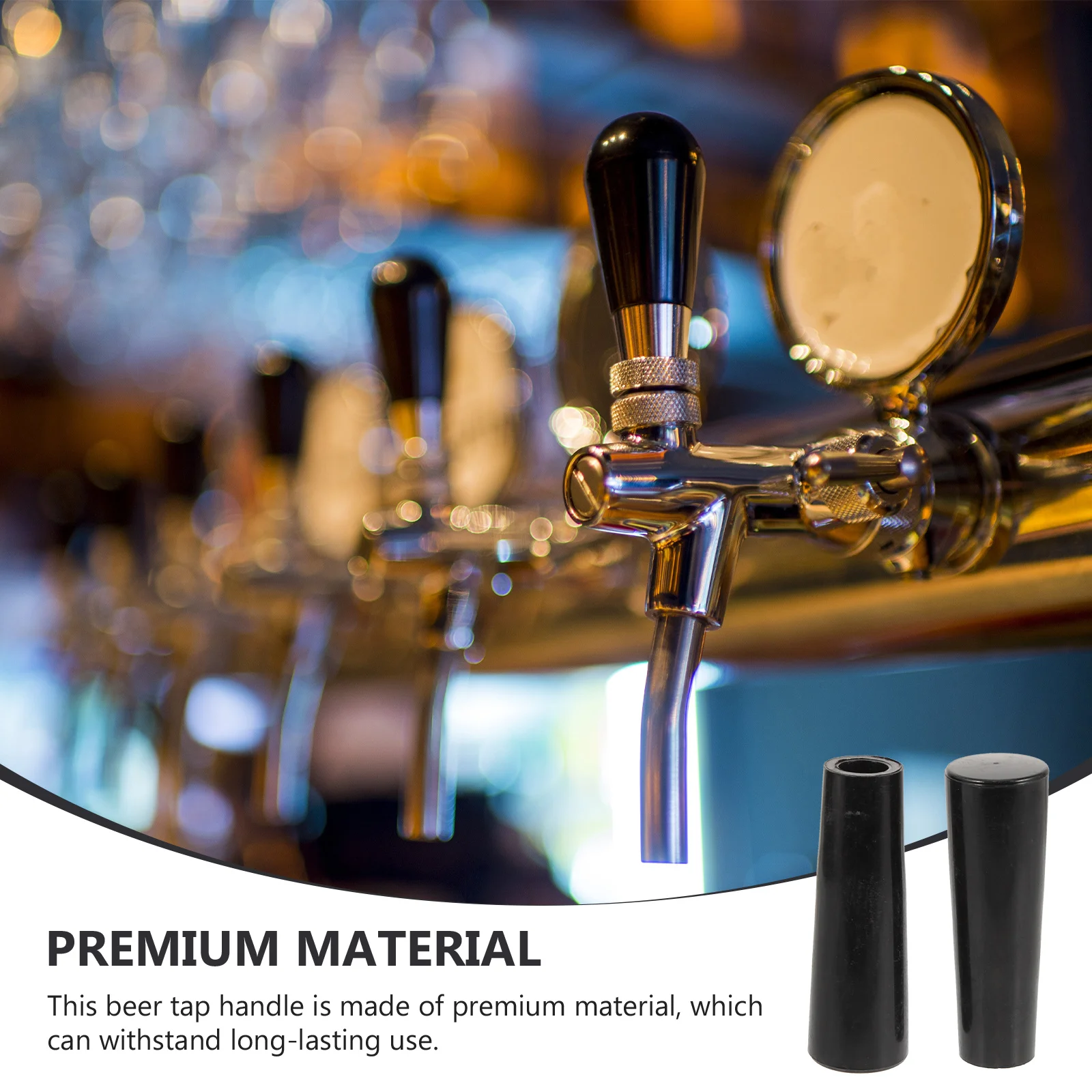 

2Pcs Plastic Beer Tap Handle Fine Workmanship Tap Knob for Kegerator Draft System Bar Counter Repair Fix Tool Beer Taps for Kegs