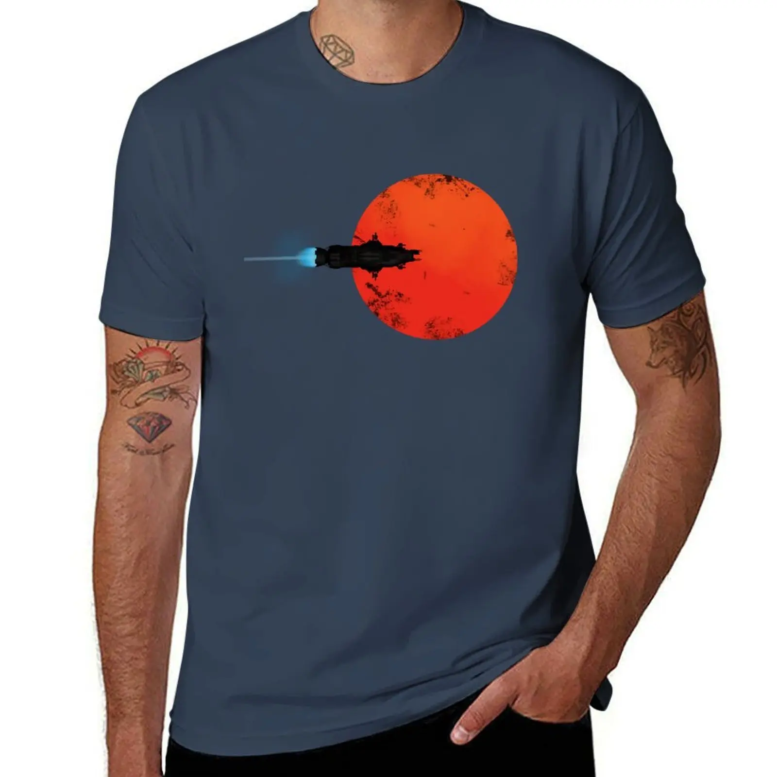 

Silhouette Poster Rocinante T-Shirt Quick Dry Training Short Sleeve Tee