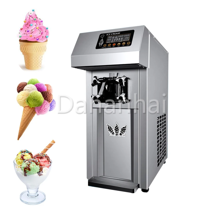 Pre Cooling And Preservation Commercial Automatic Soft Ice Cream Machine, New Stainless Steel Strawberry Sundae Machine