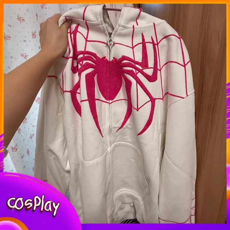

Толстовка с капюшоном для косплея «Человек-паук», повседневная толстовка с капюшоном и вышивкой в стиле хип-хоп, высокое качество, модная одежда для женщин и мужчин, одежда для взрослых, подарок