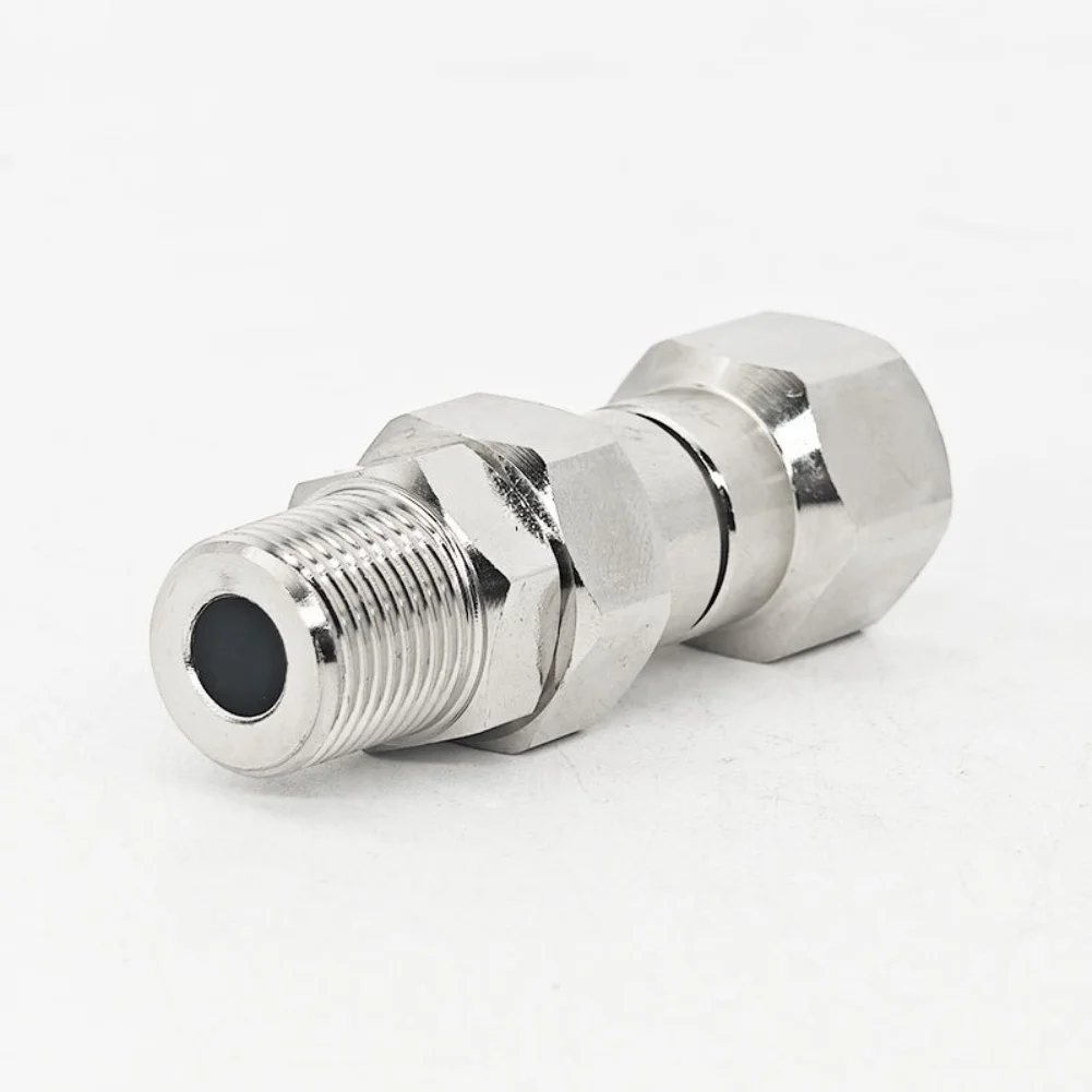Pressure Washer 360-degree Swivel Stainless Steel Construction Kink-free Design Leak-free Connection Silver Car Wash