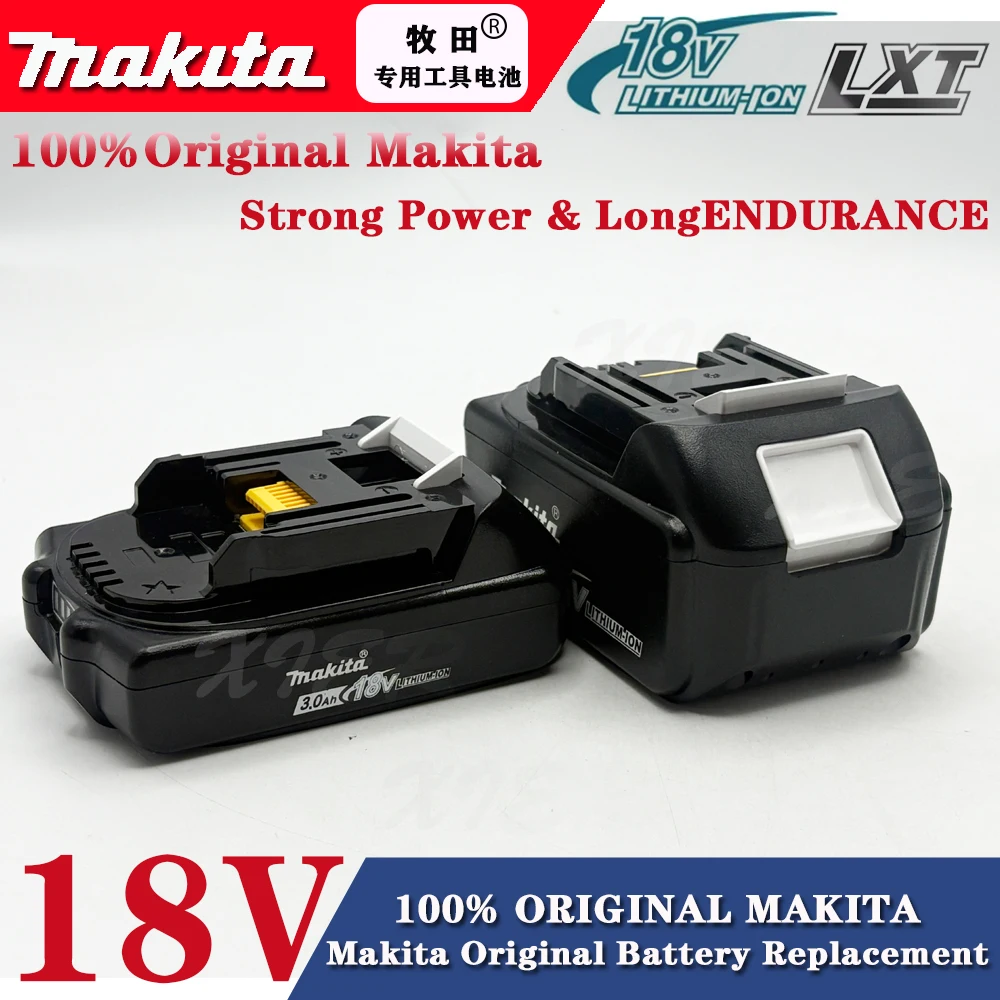 

Rechargeable Lithium Battery MAKITA 18V EU Plug charger.6000mAh Battery Capacity Indicator for DDF487 DTD173 DTW700 DGA404 tools