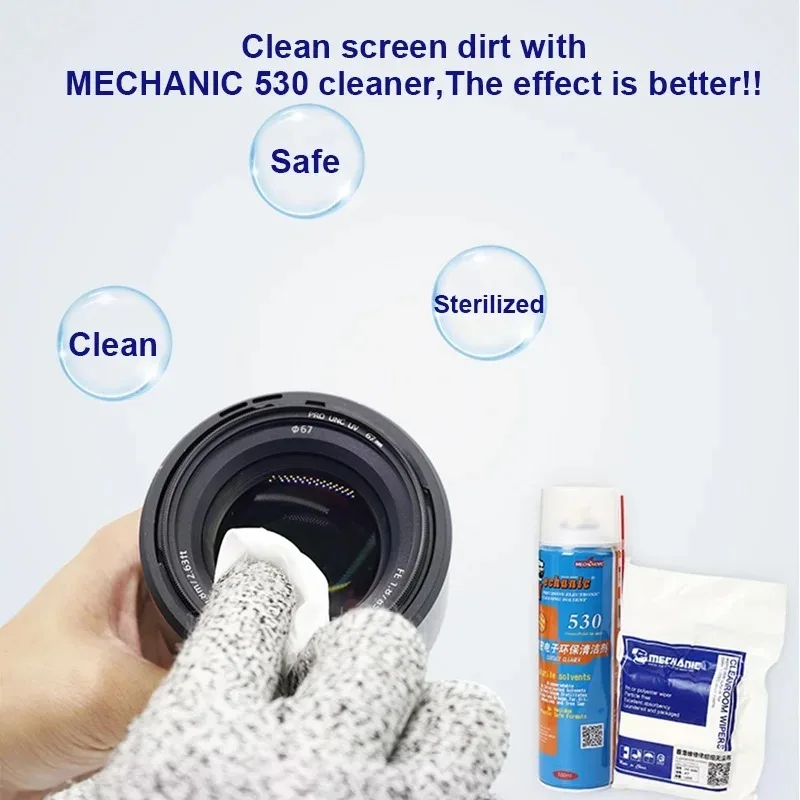 MECHANIC HK4090 Non Dust Cloth Soft Cleanroom Wiper Cleaning Dust Free Paper Anti-static for Camera PC Screen Clean