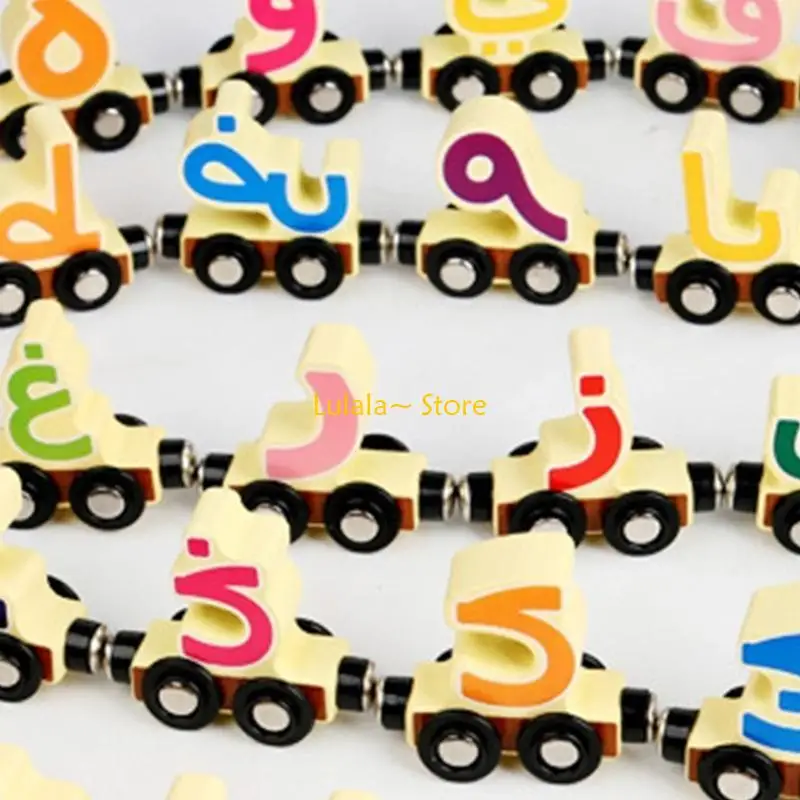 Y4qa trem magnético brinquedo bloco construção brinquedo crianças brinquedo educativo para habilidades motoras finas trem