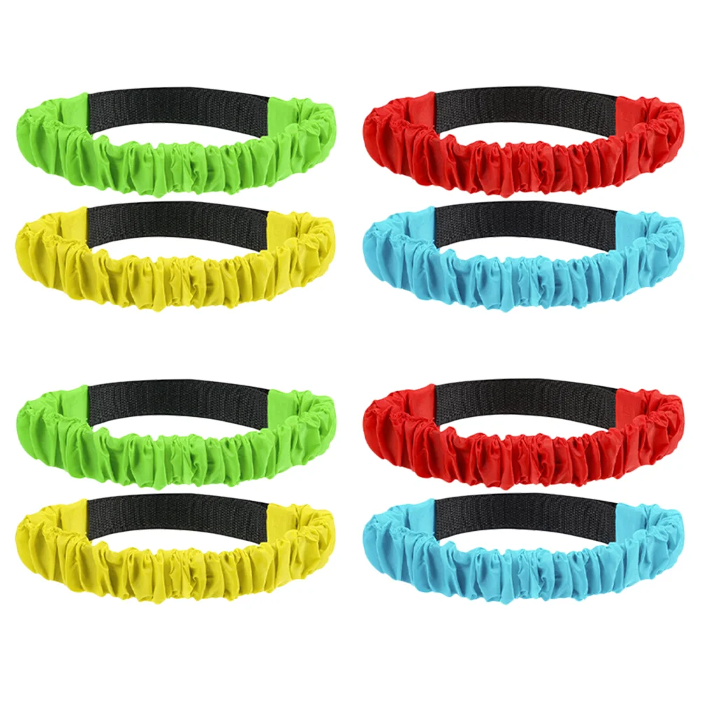 8 Pcs Foot Gaiter Game Legged Race Ties 3 Straps Supplies Creative Props Field Day Games Ropes Equipment Child