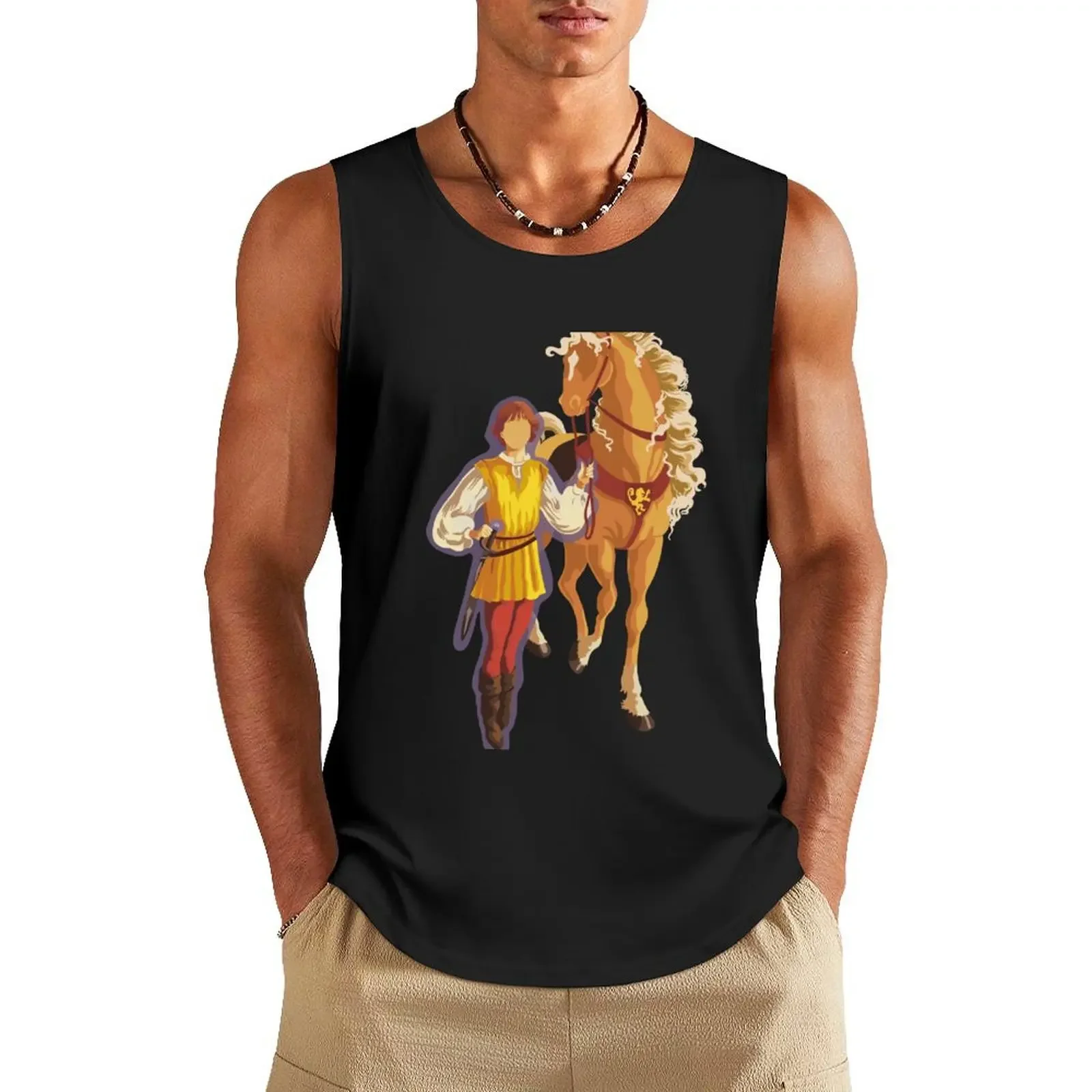 

Alanna the Lioness Sticker - First Adventure Tamora Pierce Tank Top sleeveless Men's t-shirts Sleeveless T-shirt