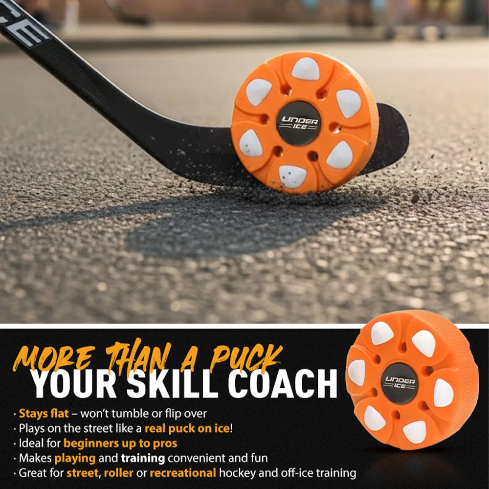 4 قطعة هوكي الجليد عفريت التدريب عفريت البلاستيك الكرة الأرضية هوكي عفريت مقاومة للاهتراء لملحقات كرة التدريب متعددة الوظائف #3