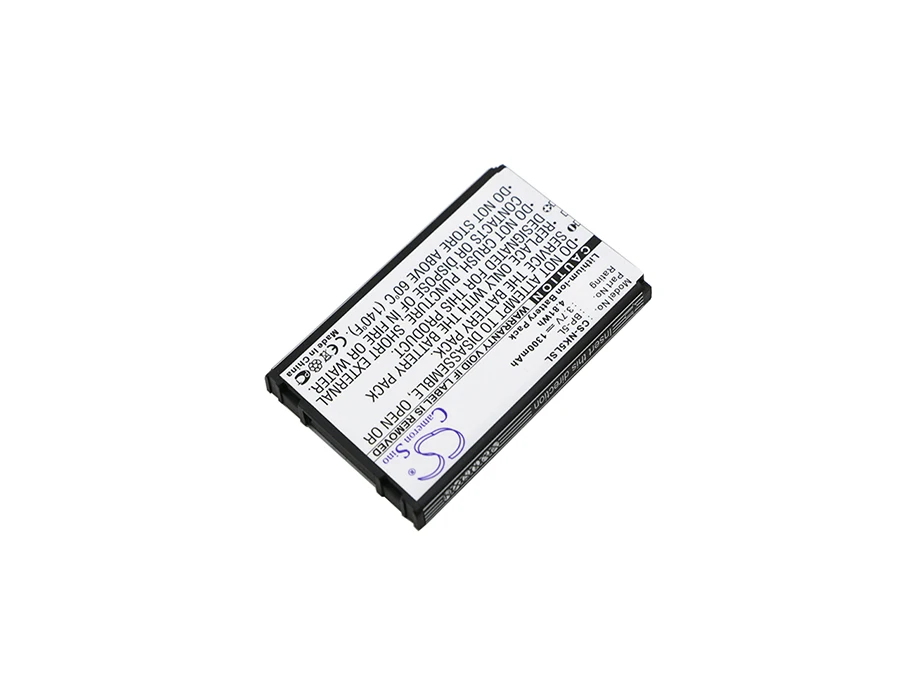 CS Mobile SmartPhone Battery for Nokia 7710 770 7700 9500 E61 E62 N800 N92 fits BP-5L Li-ion 3.70V 1300mAh/4.81Wh