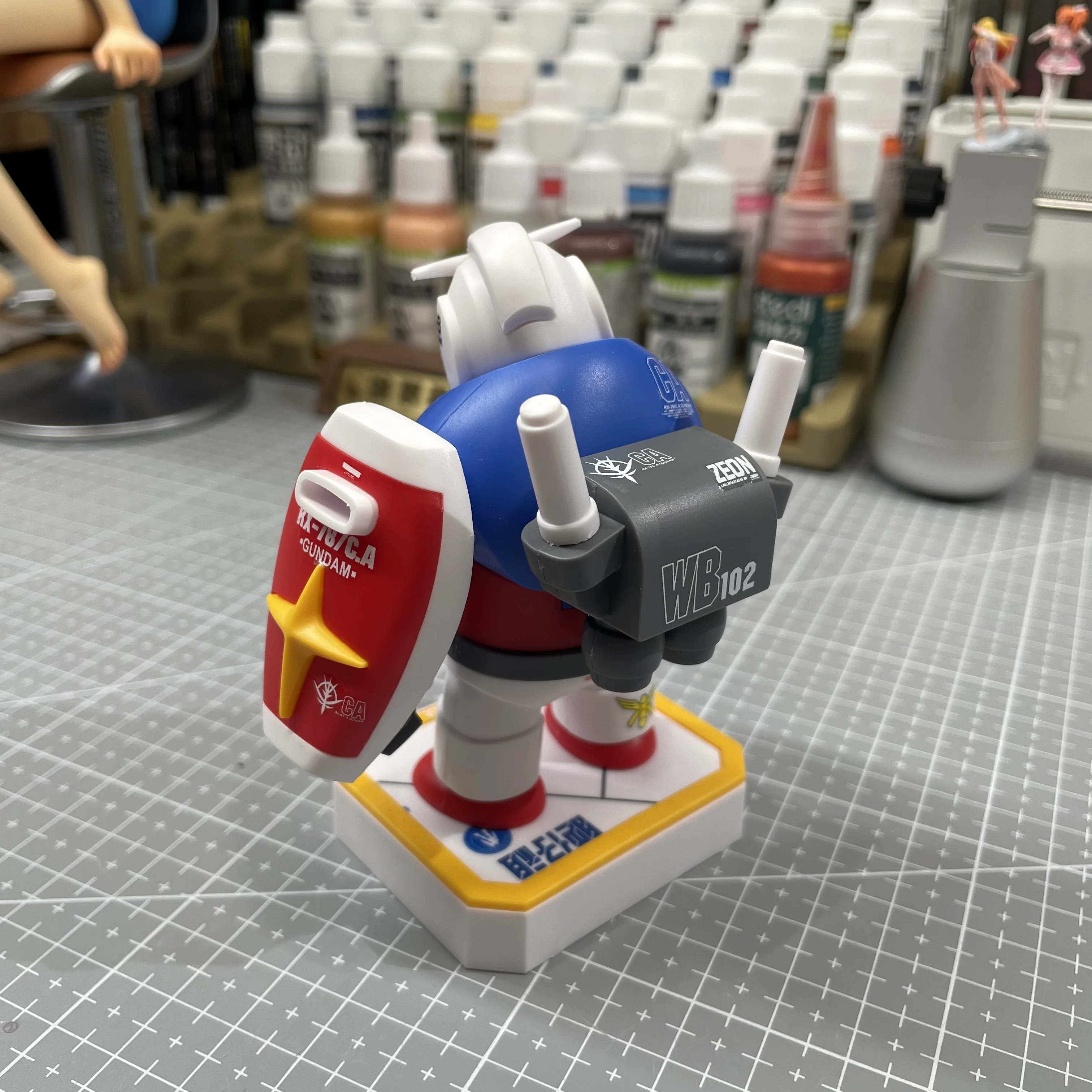 الجديد في المخزون Feizai نموذج Chonker RX-78-2 عمل الشكل المغناطيسي الجذب الجمعية أطقم منمذجة المقتنيات لعبة هدايا الأطفال #4