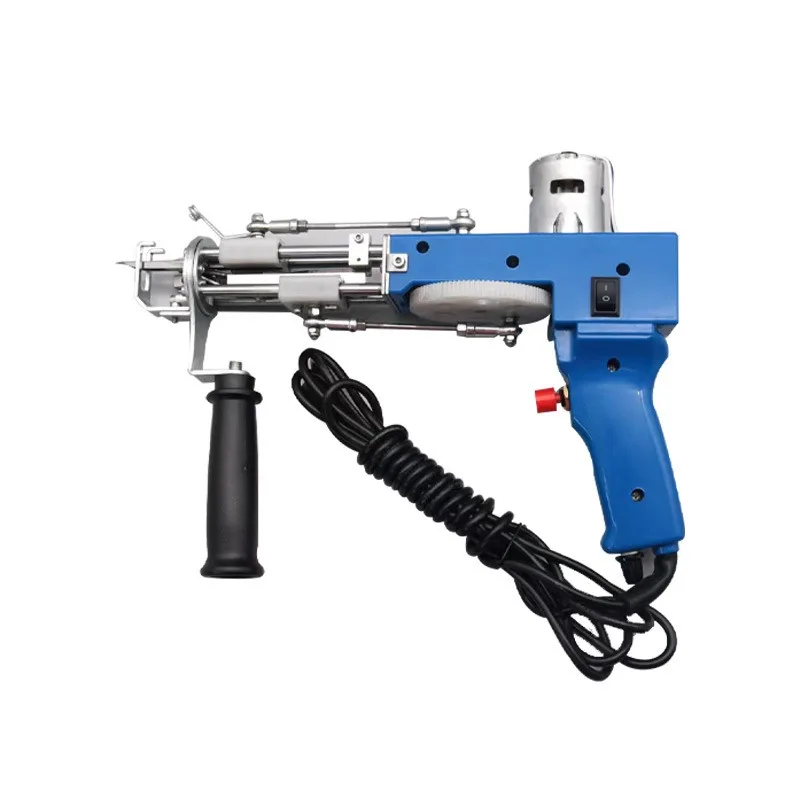 

Blue 2-in-1 Carpet Stun Gun Tufting Gun Carpet Weaving Gun Cutting Ring
