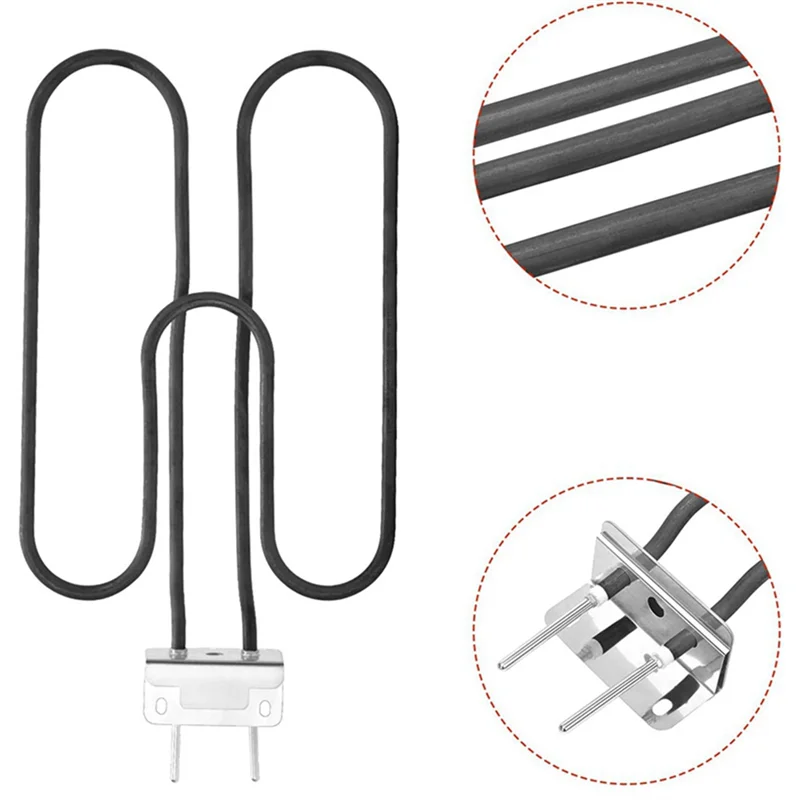 66631 / 65620 Weber Electric Grill Replacement Parts Heating Elements 2200W for Weber Q140 / Q1400 EU Plug SQ