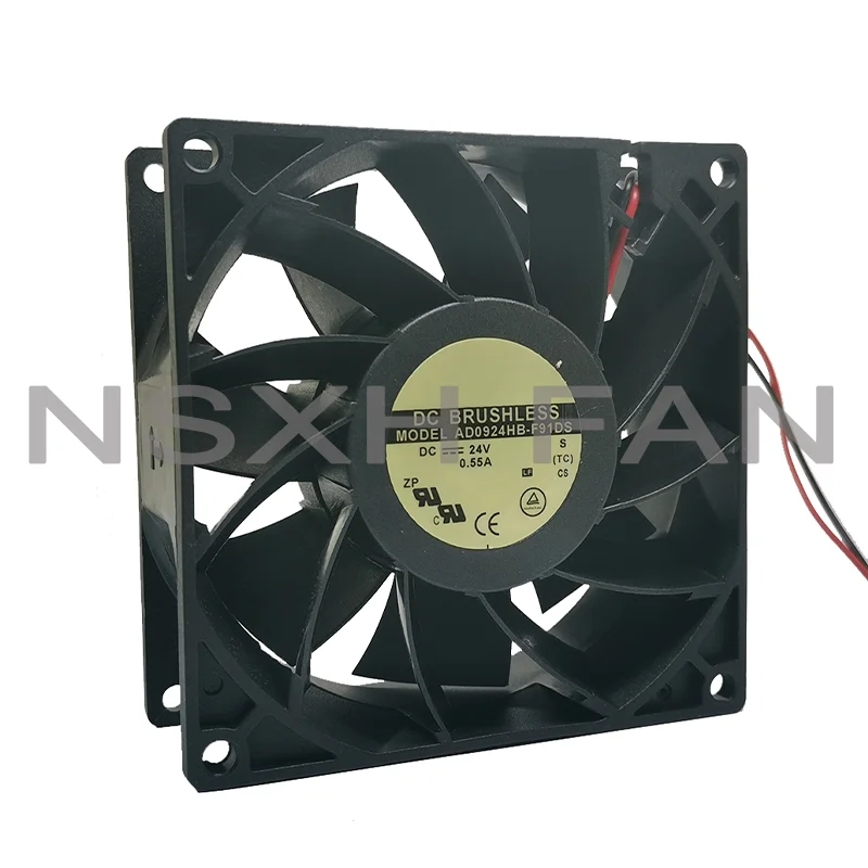 New Original Brand AD0924HB-F91DS 9038 9cm 24V 0.55a Two-Wire Cooling Fan