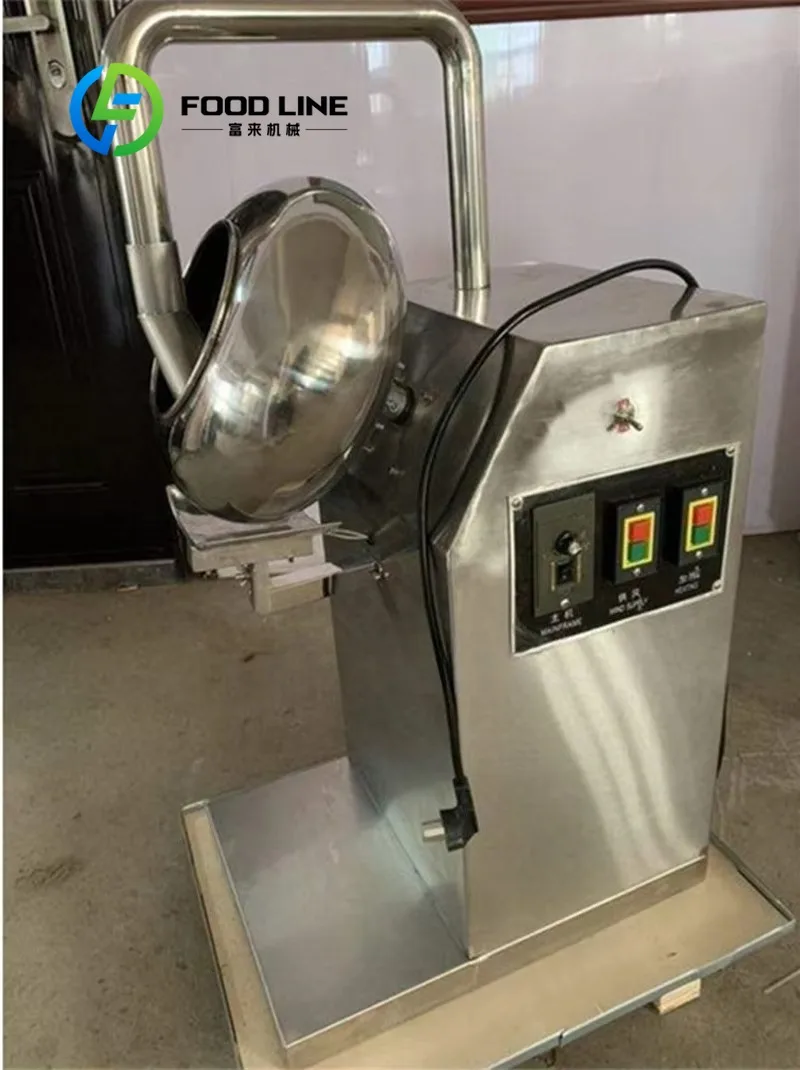 Máquina de recubrimiento de nueces y azúcar, tableta de dulces en polvo, proveedor de Chocolate, sartén de nuevo diseño