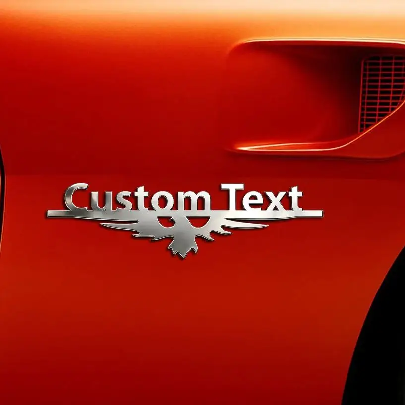 Cool Eagle Metal Car Styling Body Side Stickers Customization Trendy Flying Bird Men Punk Logo Badge Emblem Motorbike Accessorie view 2