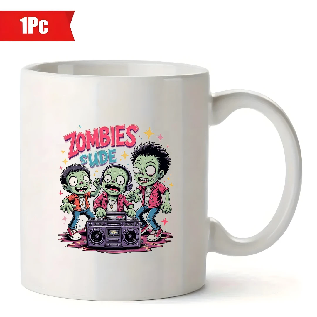 كوب سعة 11 أونصة + كوب حفلات موسيقى زومبي + كوب مشروبات باردة وساخنة للأطفال - هدية عيد الميلاد للعائلة والمكتب #2