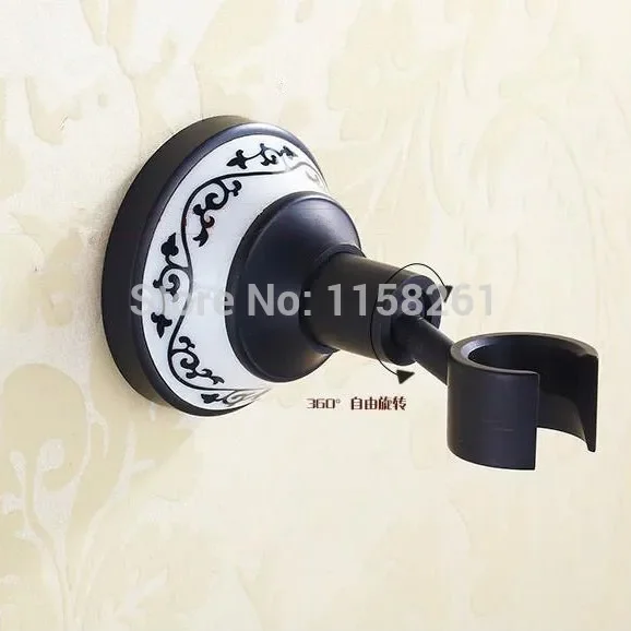 Bathtub Faucets Black Painted Brass Shower Faucets Dual Handle Wall Mounted Bath And Shower Faucet With Handheld Showe