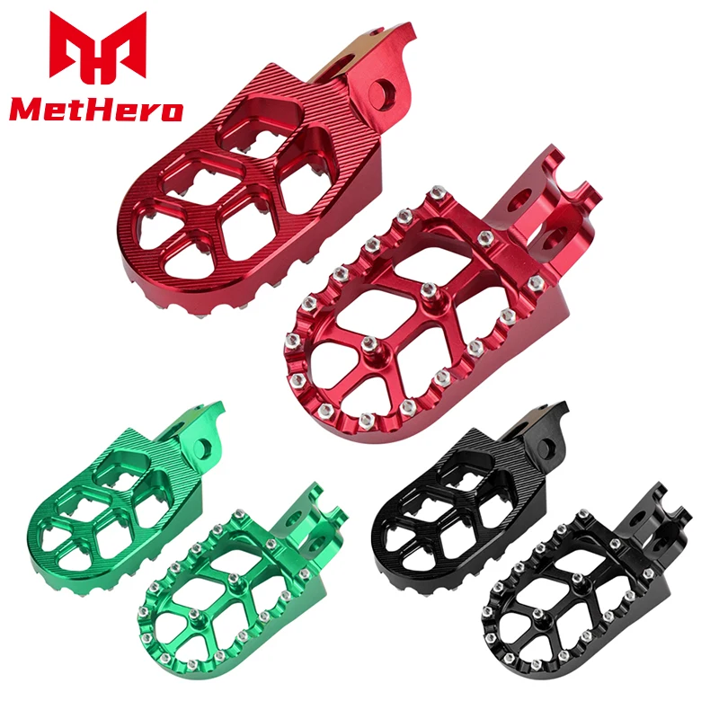 

Fit For Kawasaki KX250 2005-2008 KX250F 2005-2022 KX450F 2007-2022 KLX450 2008-2022 Motorcycle Footpegs FootRest Foot Pegs Pedal