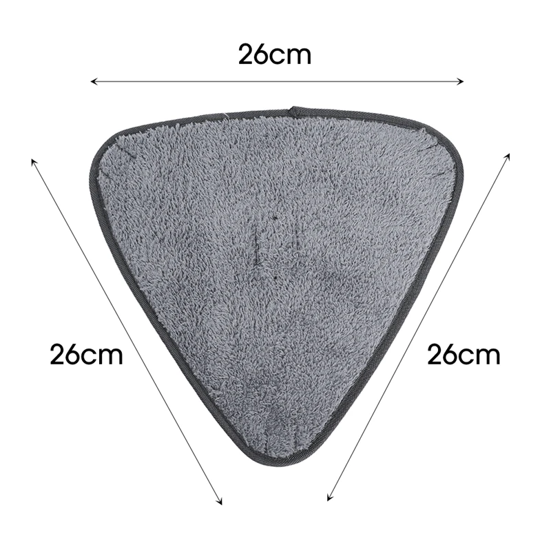 1/10pcs Triangle Microfiber Mop Pads Large Glass Microfiber Sweeping CleaningCloth Dust Mop Replacement Head Pads Clean Tool