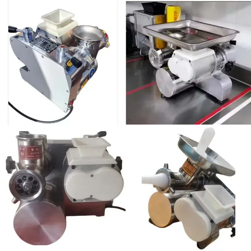 Commercial Stainless Steel Dual-purpose Multi-functional Fully Automatic Meat Grinder Slicing and Sausage Stuffing Machine