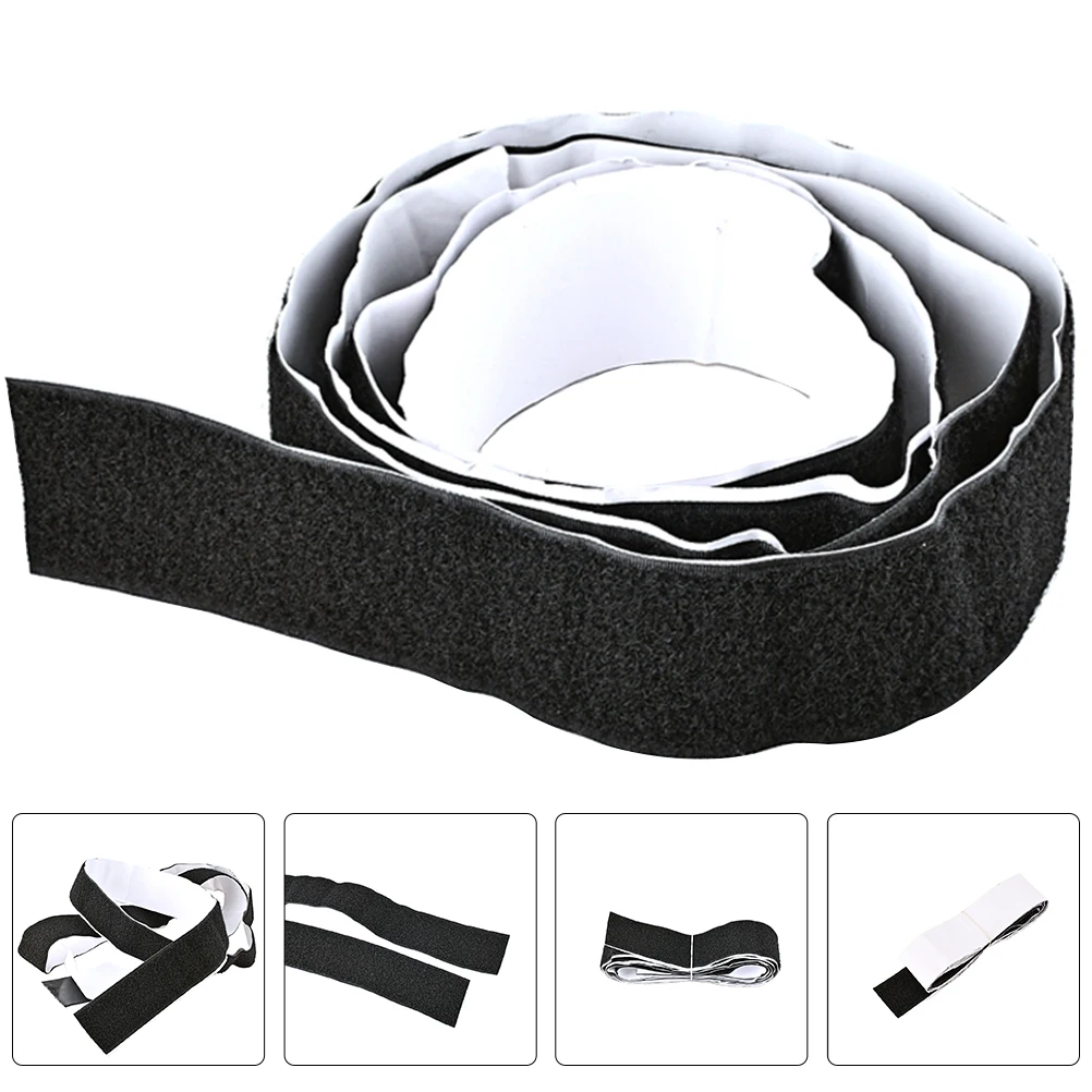 

Black Guitar Pedalboard Hook and Loop Tape Durable Self-Adhesive Tape for Electric Guitar Effectors Protective Stickers
