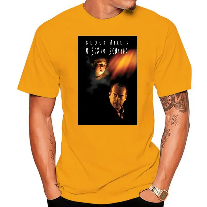 THE SIXTH SENSE T SHIRT Bruce Willis Bluray Dvd Poster S-3XL Summer Short Sleeves Cotton T-Shirt Fashion