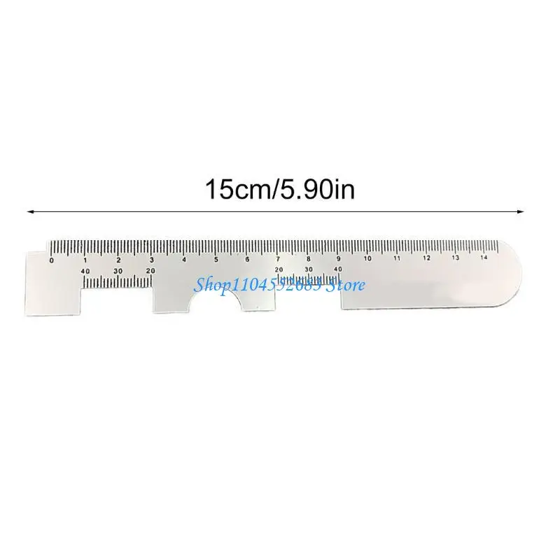Y6GD PLASTIC PD REGER OPTICALS Leerlingafstand Ruler Ophthalmic Tool Eye Occluder Occluder