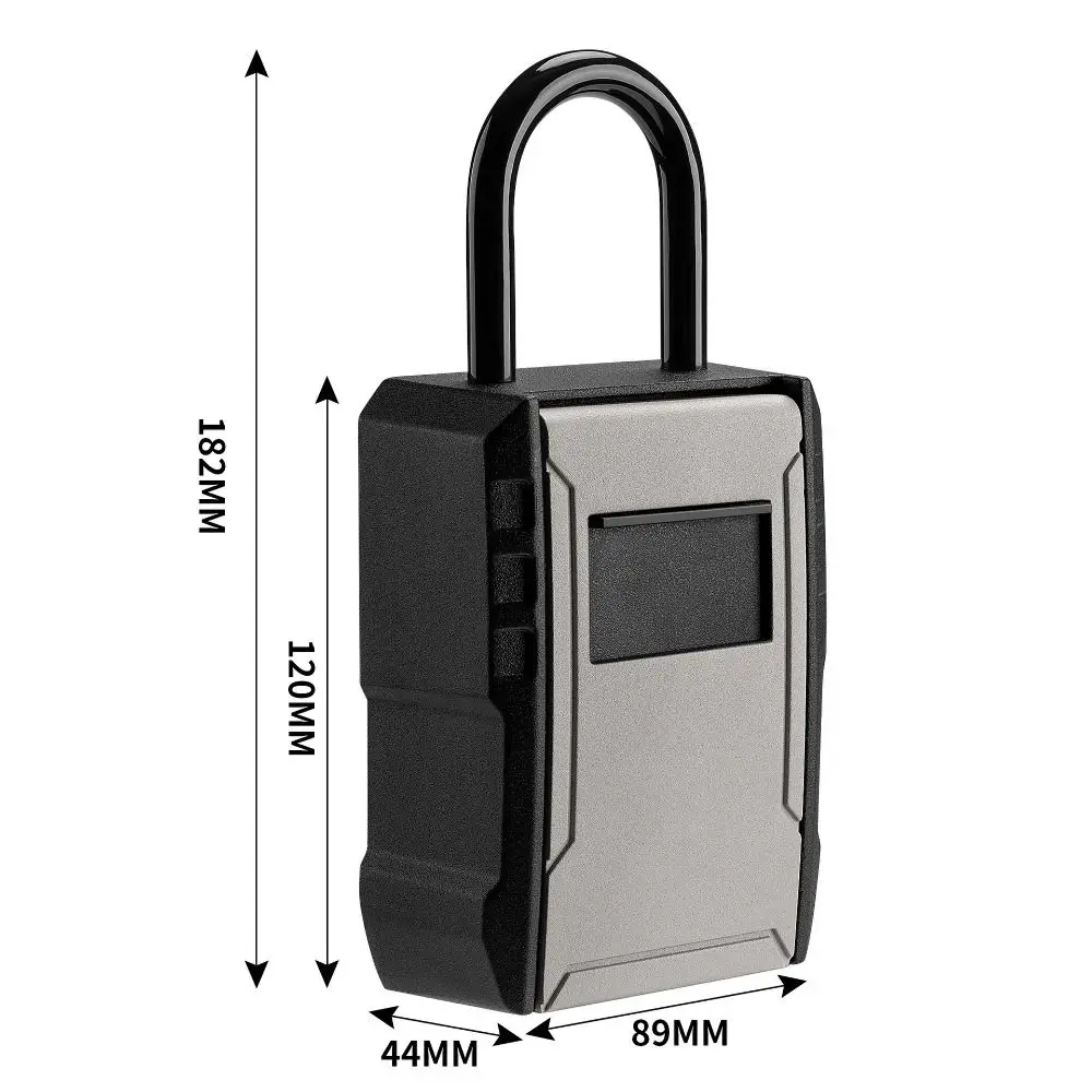 سبيكة مفتاح اقفال الصناديق مانعة لتسرب الماء جدار جبل خزنة بمفتاح كلمة المرور المحمية مكافحة سرقة قفل مزيج مفتاح صندوق تخزين #2