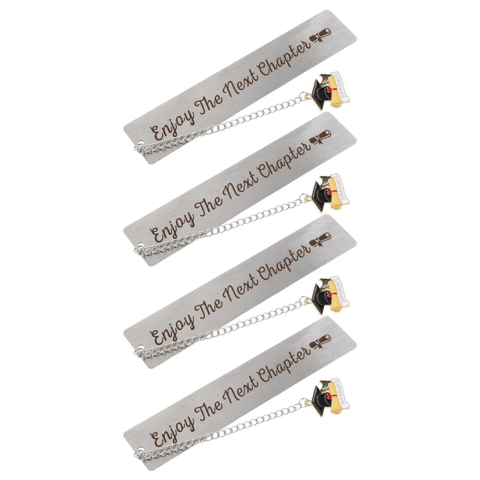 

4Pcs Graduation Bookmarks Vintage Metal Tassel Class of 2026 Inspirational Keepsake Gifts for Teachers Students Graduates