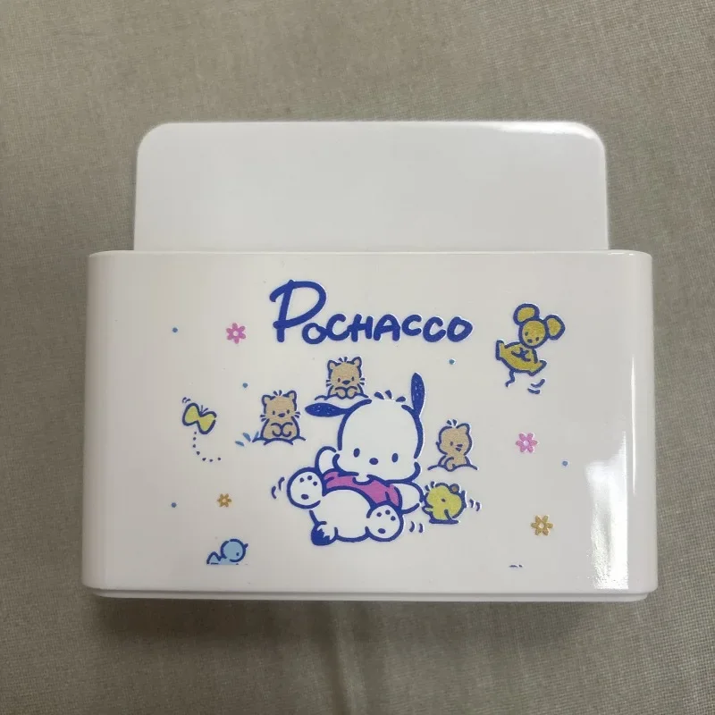 Sanrio Kawaii Hello Kitty Magnetic Absorption Storage Box Kuromi Cinnamoroll Anime Cartoon Door Wall Hanging Small Storage Box