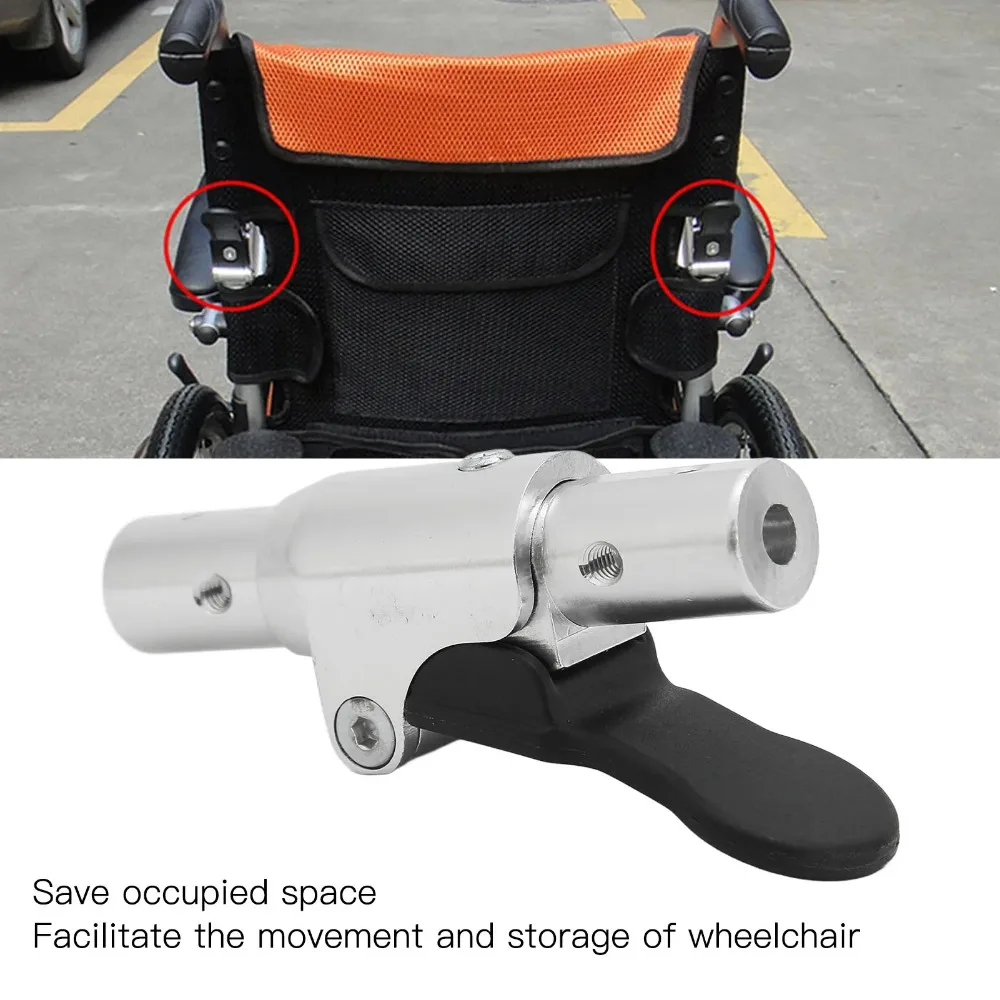 Portable Wheelchair Back Folder Switch Aluminum Alloy Backrest Folding Switchs Back Joints Height Adjusting Wheelchair Accessory