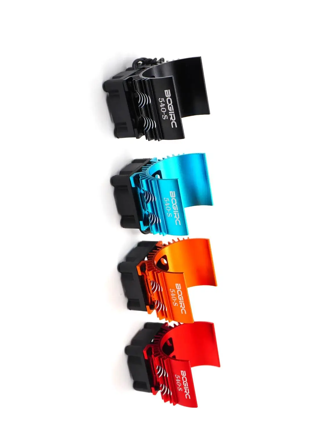 BOGIRC RC Autoteile Elektroauto Motor Kühlkörperabdeckung 540-S Lüfter für 1/10 Tamiya TT02 RC Auto 540 550 Motor Kühlkörper