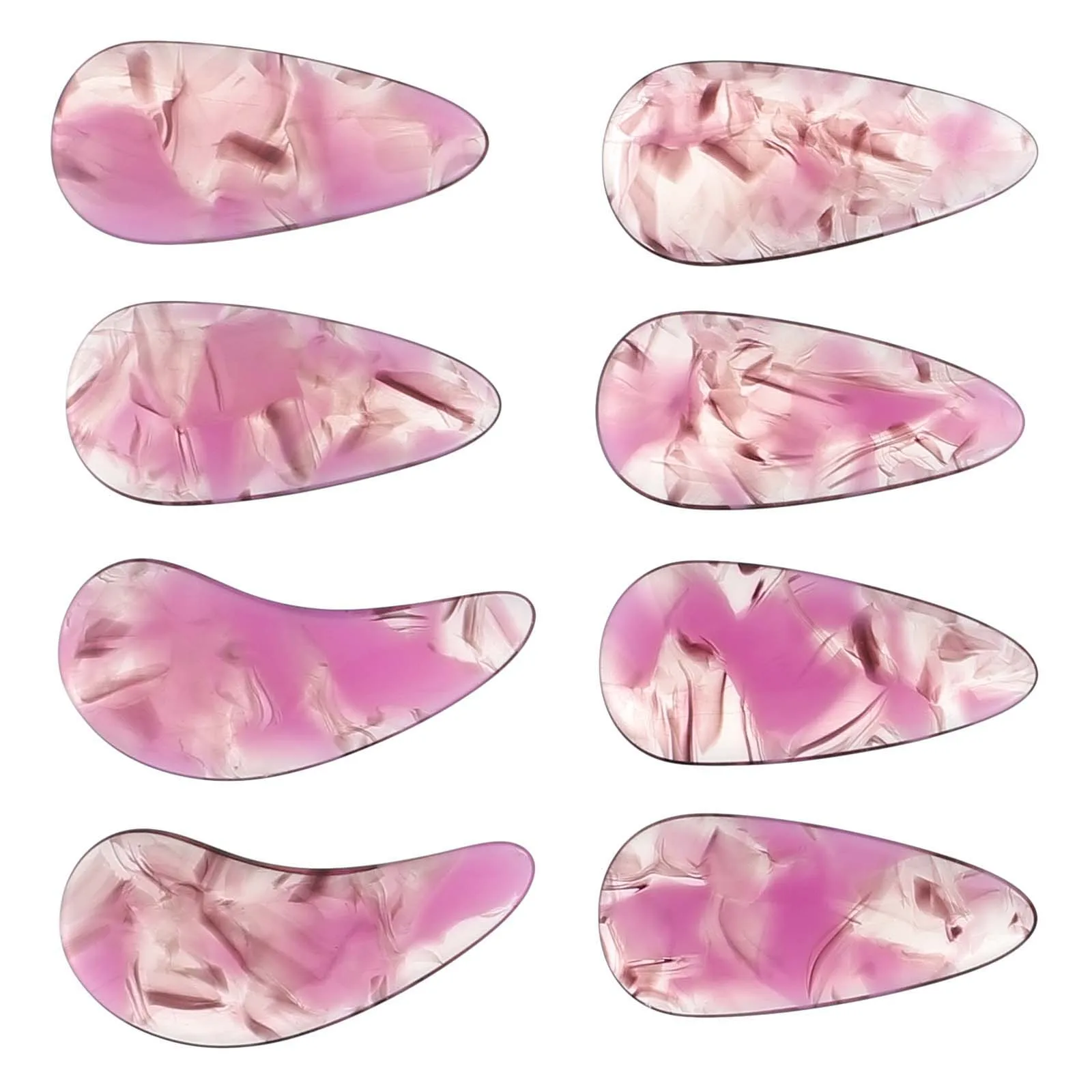 

8 Pcs Supple False Nail Guzheng Nails Hard Smooth Protective Polymer Instrument Wearable Finger Pick Fake Nail
