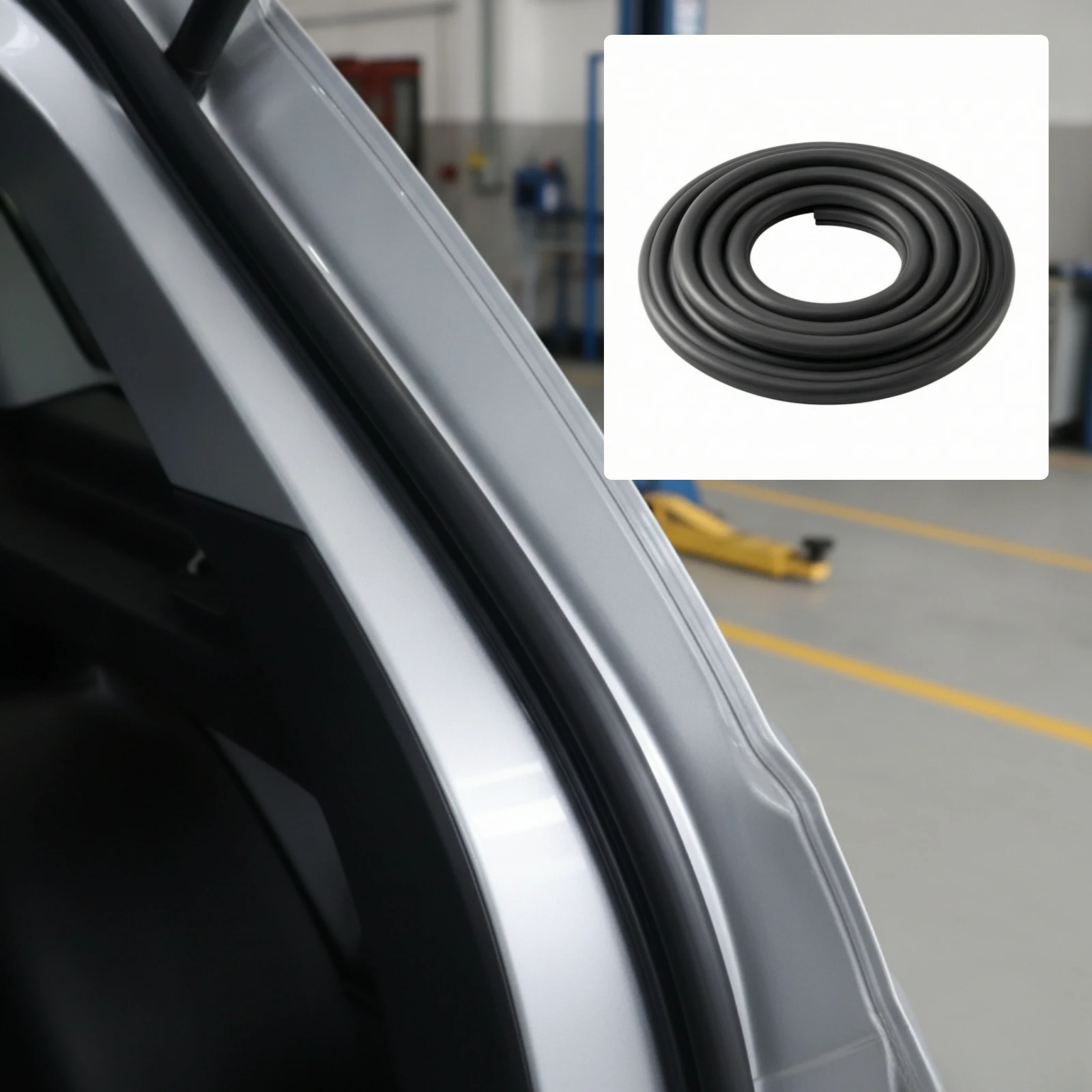 Tailgate Seal Weatherproof Hatch Weather Seal Weatherstrip Matte Black Gasket Compressible for Car Owners