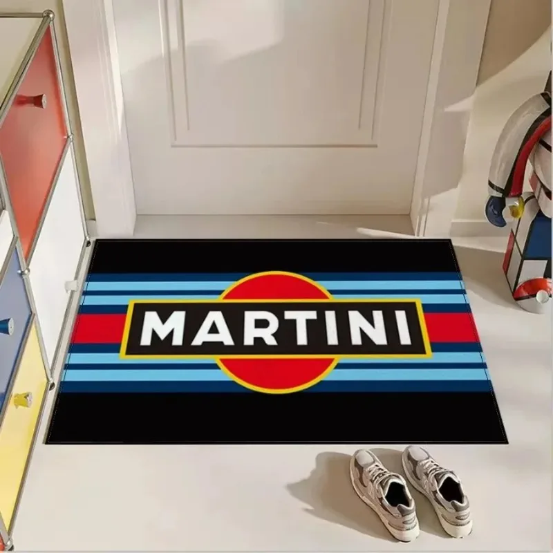 

MINISO Doormat Entrance Door House Entrance Mat for Hallway on The Floor MARTINI Super Racing Car Bathroom Foot Mat Cute Carpet